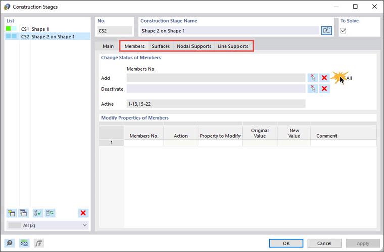 Ajouter toutes les barres