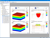 Rapport d'impression avec graphique des résultats de contrainte