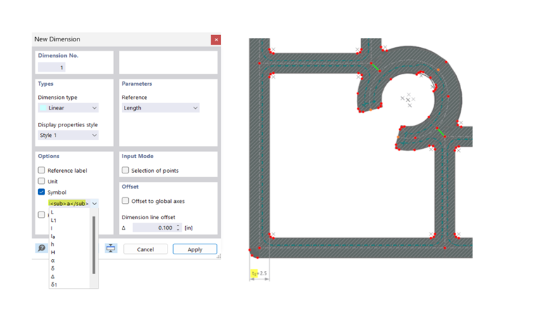 Utiliser les cotes avec symbole