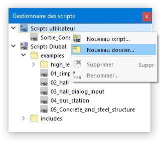 Créer un nouveau dossier