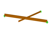 Barres en bois avec charnières à ciseaux