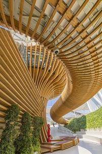 Passerelle courbe (© Rubner - Versatile Synergy)