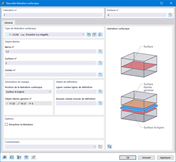 Boîte de dialogue « Nouvelle libération surfacique »