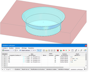 Pièce de fermeture en forme d’entonnoir avec libérations surfaciques non linéaires