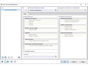 Boîte de dialogue « Nouvelle modification de structure »