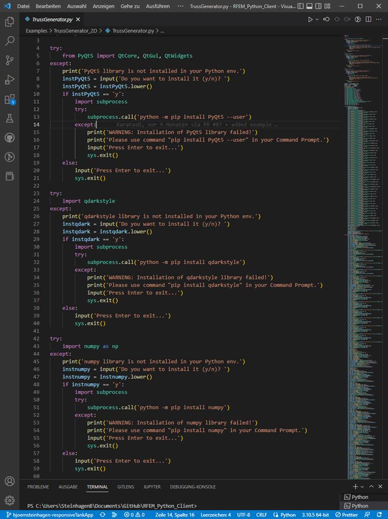 KB 001769 | Applications pratiques avec Python et RFEM 6 | Générateur de treillis 2D