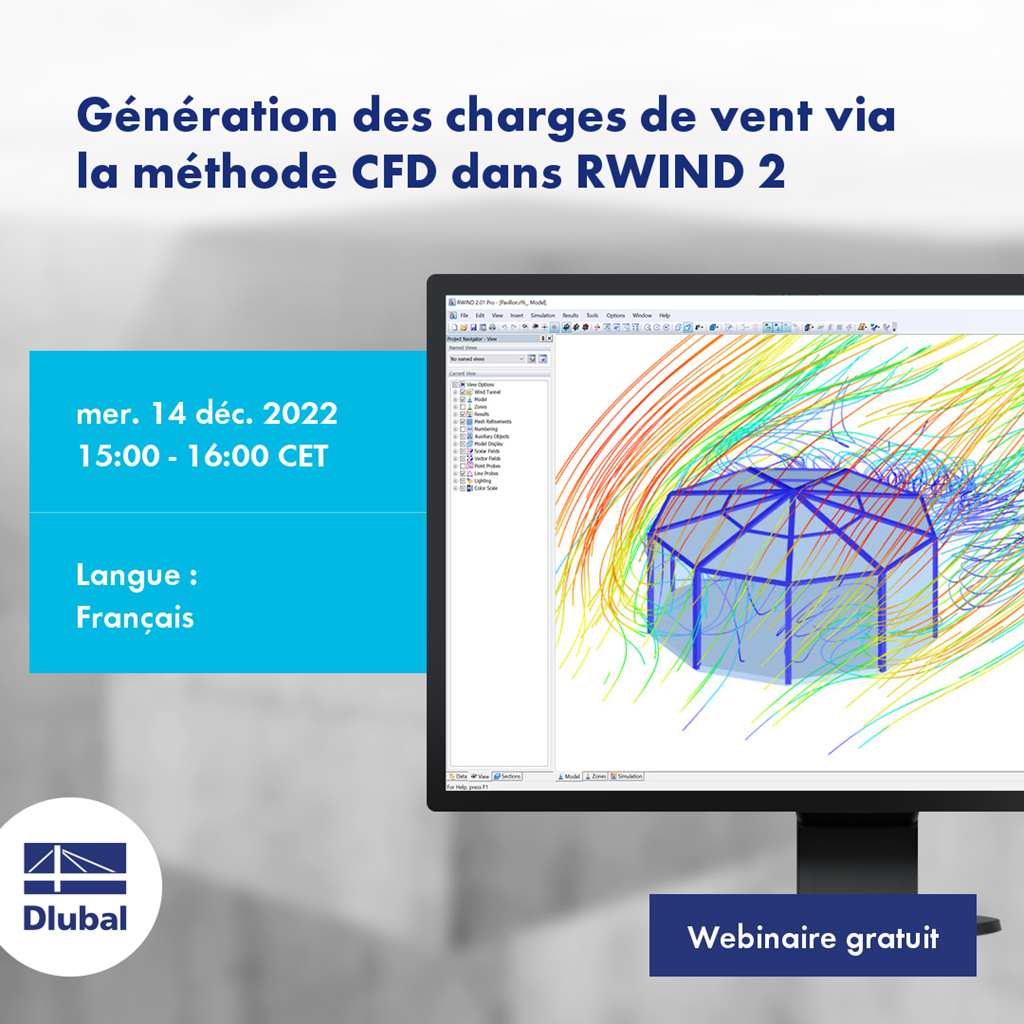 Génération des charges de vent via la méthode CFD dans RWIND 2