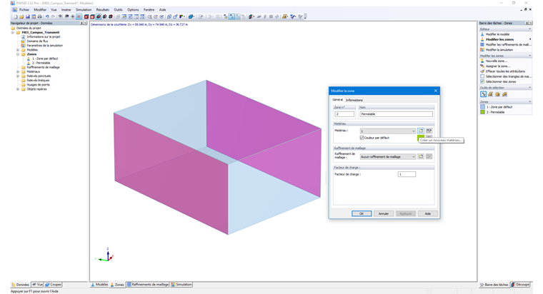 Zones et perméabilité
