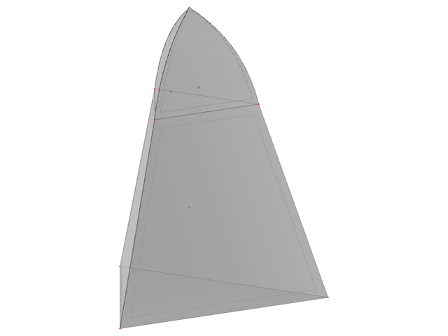 Numéro de modèle 2156 | SLD007p | Avec arc de parabole sur la partie supérieure