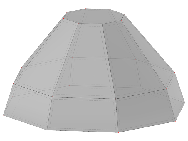 Numéro de modèle 2213 | SLD044 | Pyramide tronquée avec partie inférieure effilée