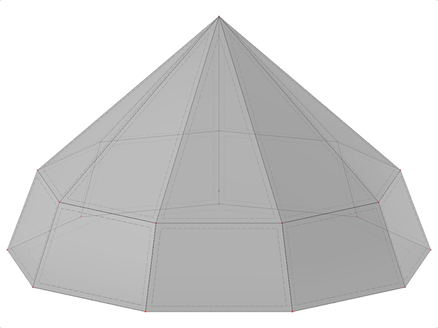 Numéro de modèle 2218 | SLD048 | Pyramide avec partie inférieure effilée