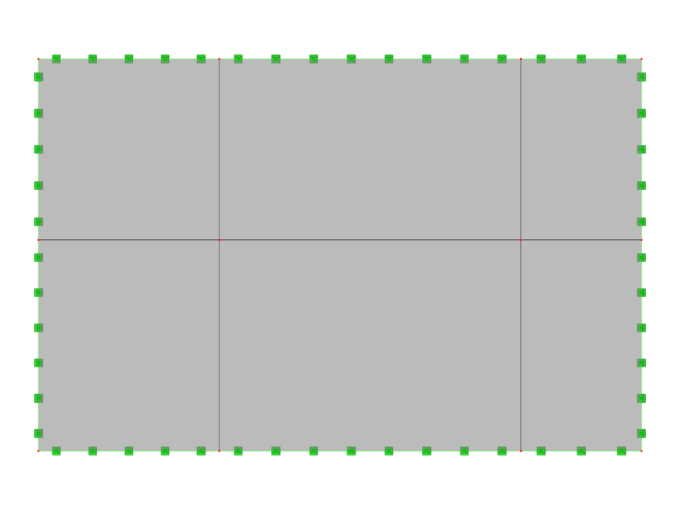 Vue détaillée en coupe d'une dalle en béton divisée en six parties, montrant les éléments structuraux et les connexions.