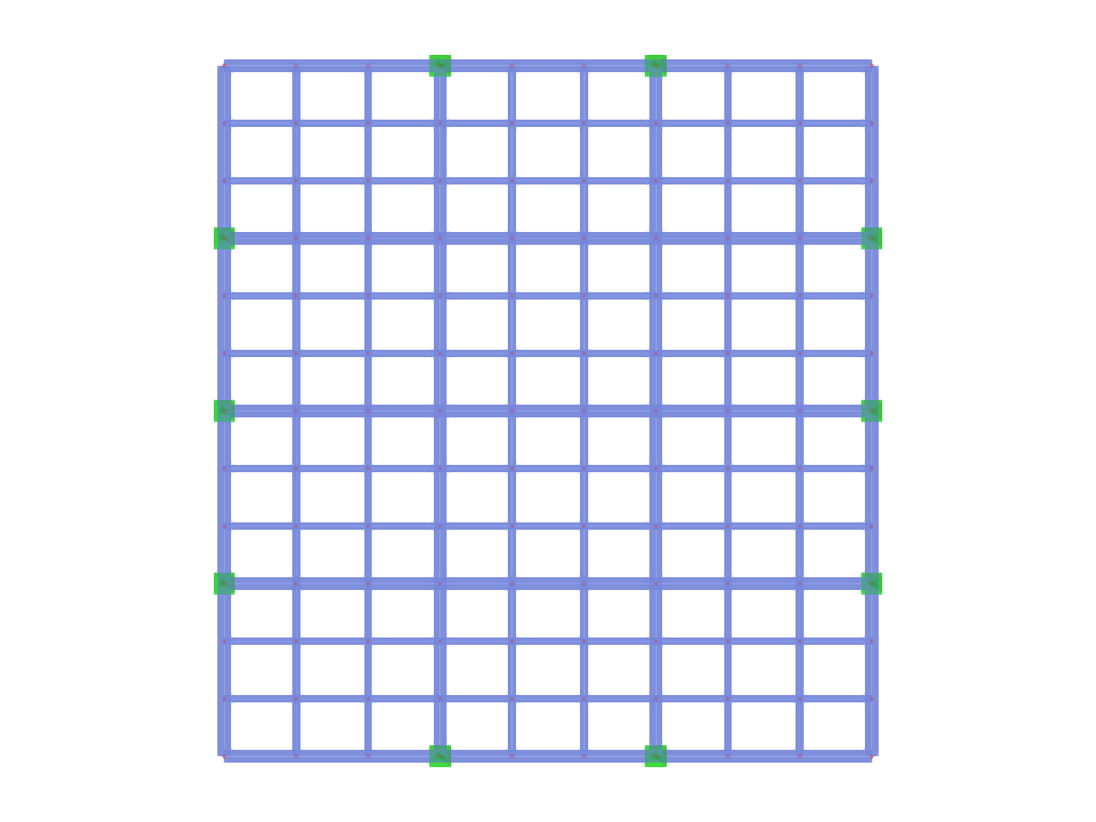 Modèle ID 3250 | BG002 | Grillage de poutres | Rectangulaire