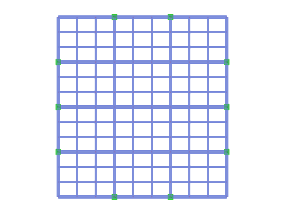 Modèle ID 3250 | BG002 | Grillage de poutres | Rectangulaire