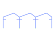 ID de modèle 3297 | F3B007 | Portiques à trois travées