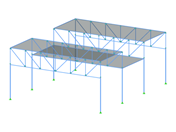 Numéro de modèle 3468 | FTS002 | Plans de toiture horizontaux avec les deux extrémités soutenues