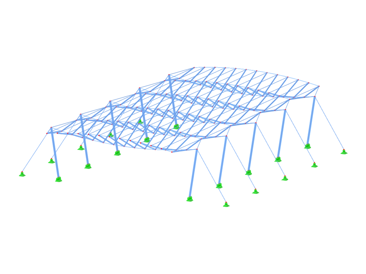 ID de modèle 3551 | CT003-a | Système spatial parallèle avec stabilisation par contre-câble