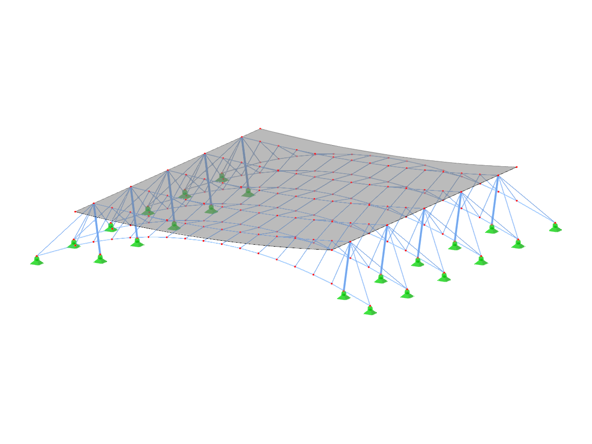 ID de Modèle 3557 | CT001-b | Système spatial parallèle avec stabilisation par contre-câbles