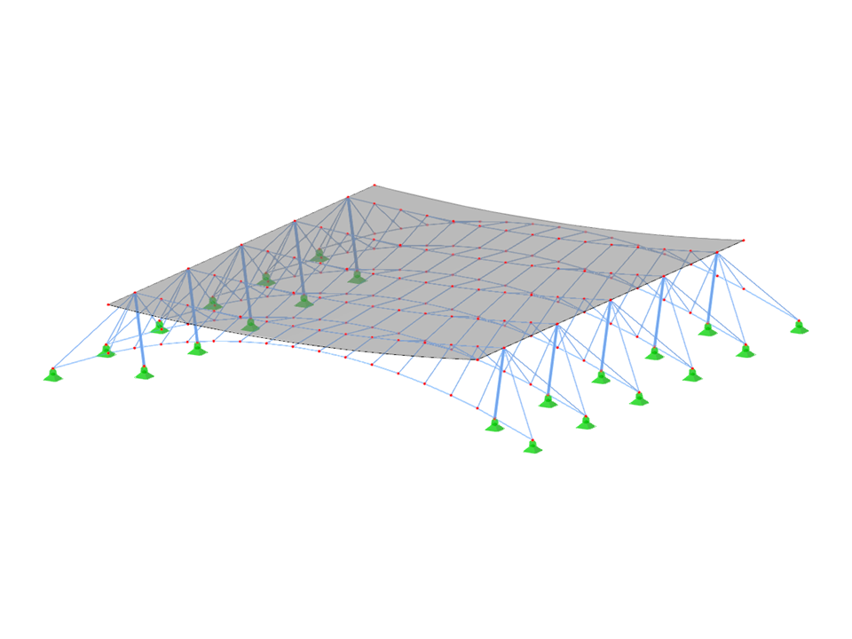 ID de Modèle 3557 | CT001-b | Système spatial parallèle avec stabilisation par contre-câbles