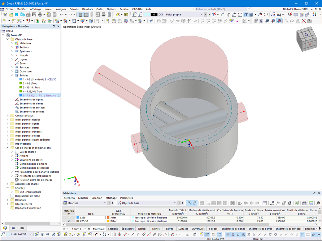 Fonctionnalité 002555 | Intersection de surfaces et de solides courbes