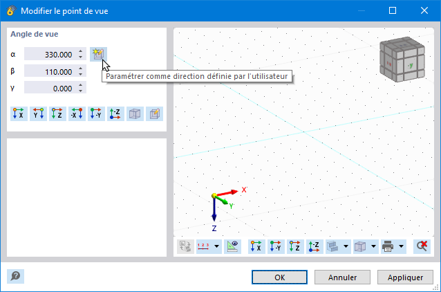 Modifier le point de vue