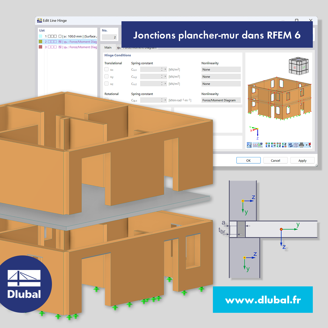 Jonctions plancher-mur dans RFEM 6