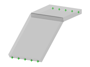 Modèle 003871 | STC003 | Escalier à une volée avec palier supérieur
