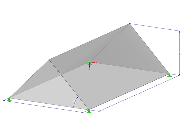 Modèle 000560 | FPL010-a | Inclinaison via la hauteur/l'angle/la pente avec des paramètres