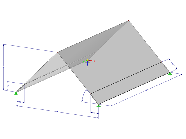 Modèle 001337 | Toit (scripté) | Inclinaison via la hauteur/l'angle/la pente avec des paramètres