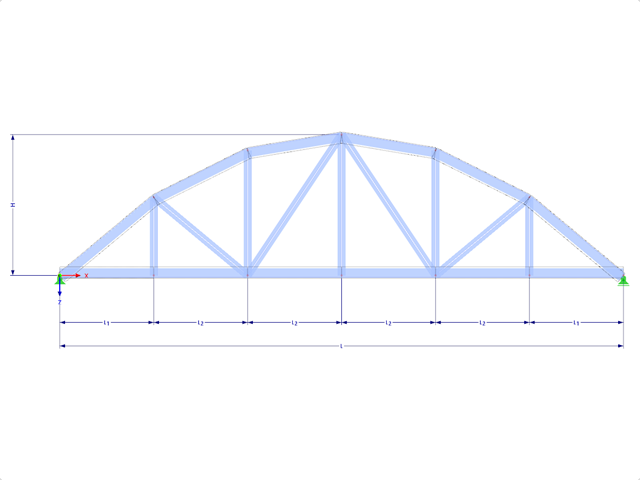 Modèle 001638 | FT701p-plg-b | Poutre en arc avec paramètres