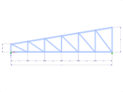 Modèle 001755 | FT250-a | Treillis trapézoïdal mono-pente avec paramètres