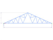 Modèle 001775 | FT314 | Treillis triangulaire avec paramètres