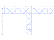 Modèle 001892 | FTZ100 | Saisie via le nombre de travées horizontales (nh), les travées verticales (nv), la longueur moyenne (L), (L_1) et les hauteurs (H, H_1) avec des paramètres