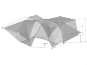 Modèle 002129 | SHH074 | Saisie via le nombre de côtés du polygone d'appui (5 ou plus), sa longueur et sa hauteur. avec des paramètres