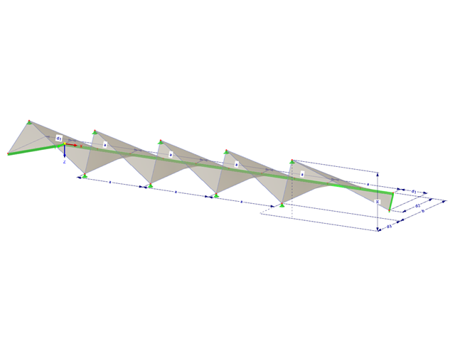 Modèle 002696 | TMS043 | Structure à membrane tendue avec paramètres