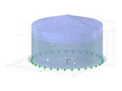 Modèle 002766 | SIC007 | Silos | Plan circulaire, toiture conique avec paramètres