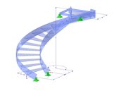 Modèle 003083 | STS021-crv-a | Escaliers avec paramètres