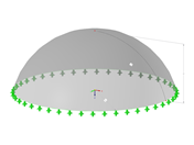 Modèle 003084 | SHD002 | Dôme segmentaire sur mur circulaire avec paramètres