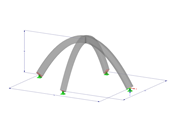 Modèle 003210 | ARS001p | Poutre cintrée | Intersection | Parabolique avec paramètres