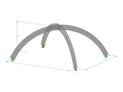 Modèle 003211 | SRA002c | Poutre cintrée | Intersection | Circulaire avec paramètres