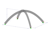 Modèle 003212 | SRA002p | Poutre cintrée | Intersection | Parabolique avec paramètres