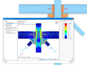 Assemblage de poutres horizontales à un poteau et assemblage de diagonales de renfort