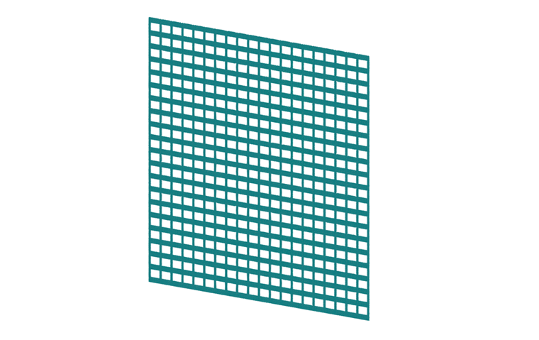Maillage de calcul avec porosité de 40 %