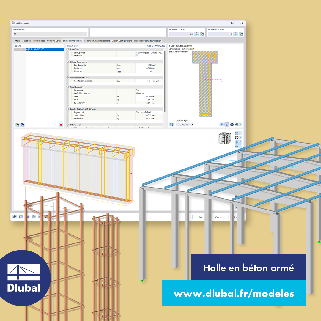 Halle en béton armé