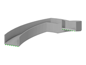 Modèle 003948 | STC019 | Escalier cylindrique avec palier médian