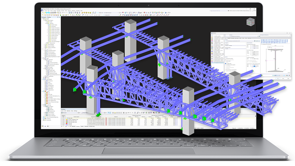 RSTAB 9 | Le logiciel de calcul de structures filaires