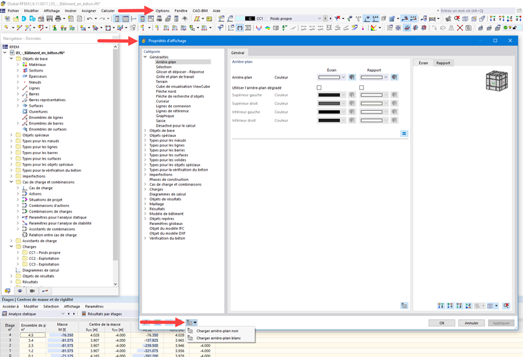 FAQ 005360 | Est-il possible d’ajuster la couleur de l’arrière-plan dans RFEM 6 ?