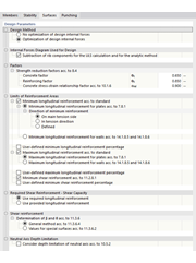 Modifier la configuration pour l’ELU - Surfaces