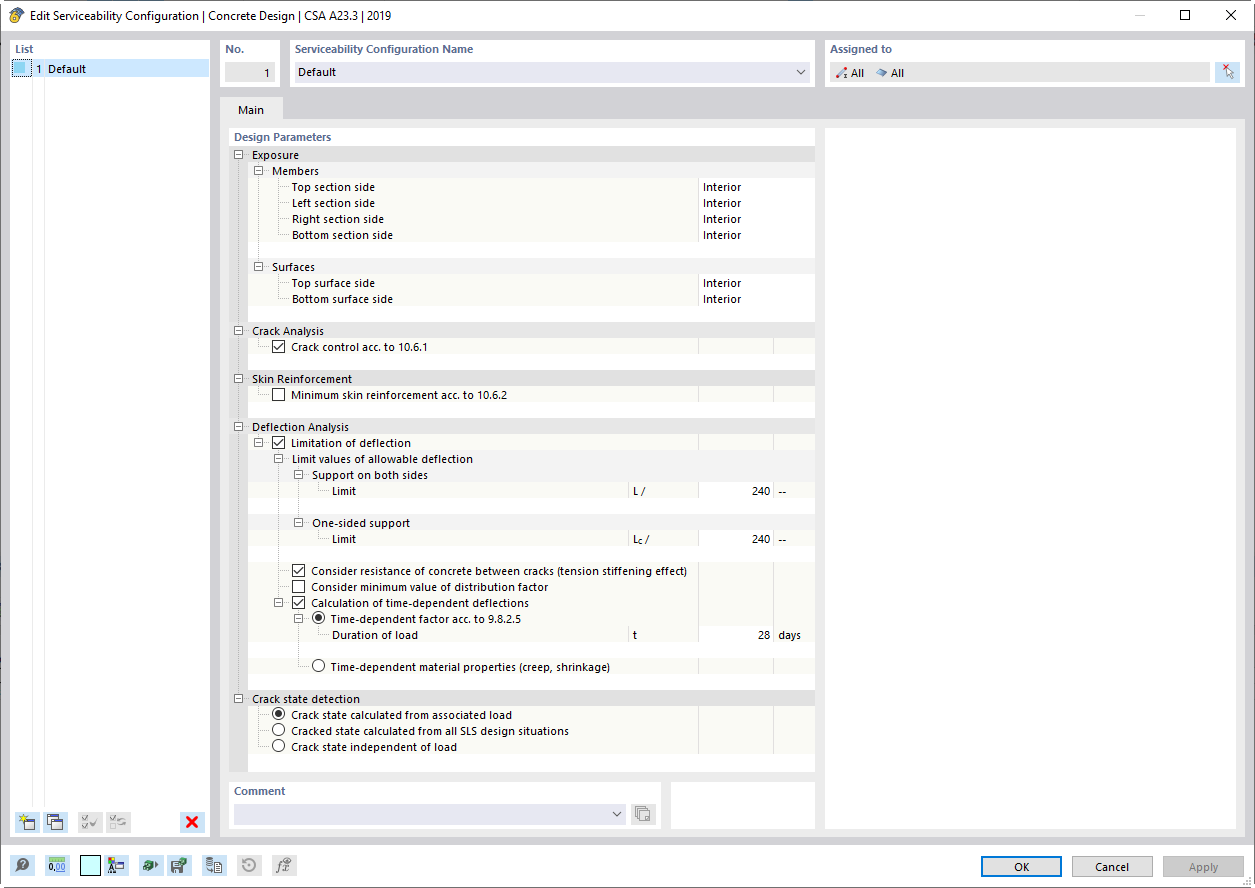 Modification de la configuration pour l’ELS