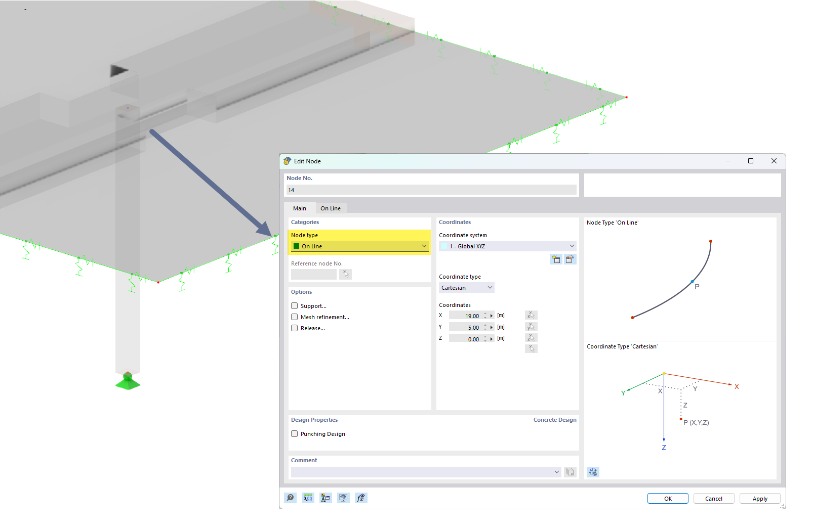 KB 001821 | Définition des largeurs de nervure pour les poutres à l'aide de l'exemple d'une poutre à deux travées